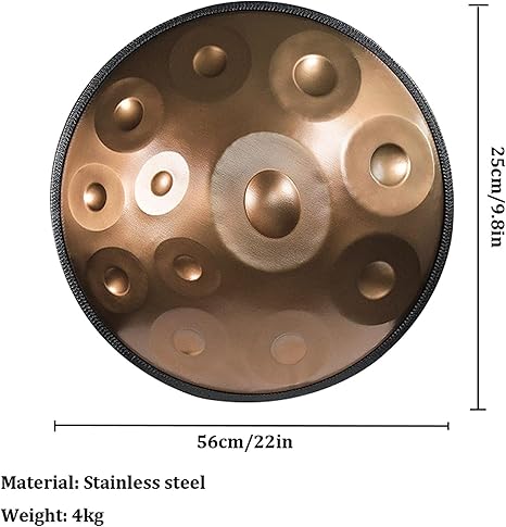 Miniatura 8 de HANDPAN PROFESIONAL  ACERO NITROGENADO🎶